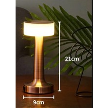 Dokunmatik ve Şarjlı LED Masa Lambası, Dim Edilebilir USB Kablolu Abajur ve Dekoratif Gece Lambası
