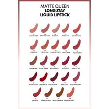 Note Matte Queen Lipstick 17 Lady Dancer Kalıcı Likit Ruj - Kırmızı