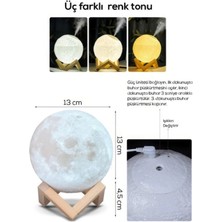 Vothoon Renkli Ay Işığı Gece Lambası ve Hava Oda Nemlendirici