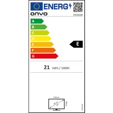 Onvo OV24100 24" 60 Ekran Uydu Alıcılı HD LED TV (12V Girişli)