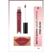 Note Matte Queen Lipstick 21 Pink Bliss Kalıcı Likit Ruj - Kırmızı