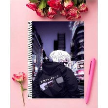 Rollas Store Tokyo Ghoul Defter 1 Adet Özel Tasarım A4 Boyutu 21*29 Cm Telli Çizgili Büyük Boy Defter