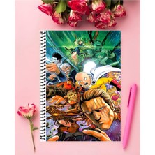 Rollas Store One Punch Man Anime Defter A4 Boyutu Telli Orta Boy defter