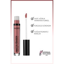 Note Matte Queen Lipstick 02 Ruby Chocolate Kalıcı Likit Ruj - Pembe