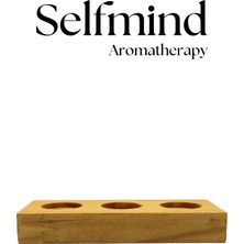 Selfmind Aromaterapi 3 Delikli Uçucu Yağ Standı Doğal Çam Ağacı
