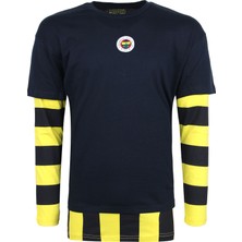 Erkek Trıbun Çubuklu Detaylı Tshırt