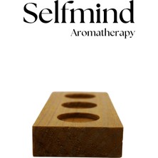 Selfmind Aromaterapi 3 Delikli Uçucu Yağ Standı Doğal Çam Ağacı