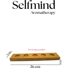 Selfmind Aromaterapi 5 Delikli Uçucu Yağ Standı  Doğal Çam Ağacı