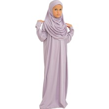 Iki Parça Çocuk Namaz Elbisesi Seti Eşarp Ile Takım, Islami Giyim Takım Kızlar Için