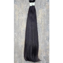 Halit Can HairKing Özbek Saçı Gerçek İnsan Saçı Doğal Renk Mikro Kaynak Koyu Kestane 55 cm 60 gr 100 adet