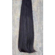 Halit Can HairKing Özbek Saçı Gerçek İnsan Saçı Doğal Renk Mikro Kaynak Koyu Kestane 55 cm 60 gr 100 adet