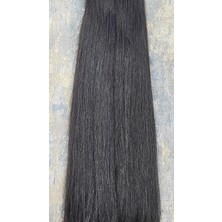 Halit Can HairKing Özbek Saçı Gerçek İnsan Saçı Doğal Renk Mikro Kaynak Koyu Kestane 55 cm 60 gr 100 adet