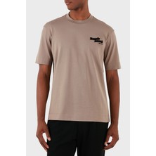 Emporio Armani Pamuklu Logolu Regular Fit Bisiklet Yaka T Shirt Erkek T Shirt 6D1TD7 1jocz 0150
