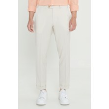 Altınyıldız Classics Slim Fit Dar Kesim Kırışmaz Kumaş Gofre Desenli Beli Lastikli Pantolon