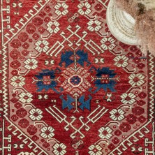 Soho Antiq Bergama El Dokuma Kırmızı Yün Halı 88X116 cm
