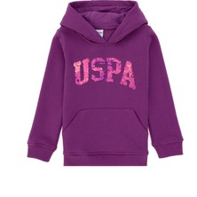 U.S. Polo Assn. Kız Çocuk Menekşe Kapüşonlu Basic Sweatshirt 50292512-VR037
