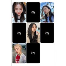 Rollas Store Itzy Kpop Fotokart Polaroid Seti Pano Dekarosyon