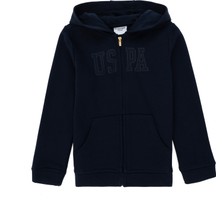 U.S. Polo Assn. Kız Çocuk Lacivert Kapüşonlu Basic Sweatshirt 50292507-VR033