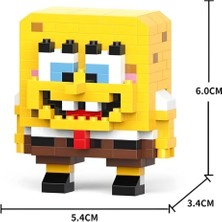 Bricks Sünger Bob Karakter Figürleri Tam Set- Sünger Bob- Patrick - Bay Yengeç - Squidward