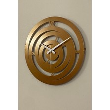 MOOCLOCK Hilal Model Metal Lazer Kesim Akar Sessiz Mekanizmalı Duvar Saati