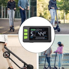 Teedoo P3C LCD Ekran Kontrol Paneli Renkli Ekran 24V 36V 48V 60V Elektrikli Bisiklet Ölçer Elektrikli Scooter Için (6pın) (Yurt Dışından)