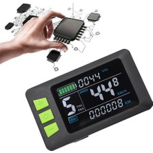 Teedoo P3C LCD Ekran Kontrol Paneli Renkli Ekran 24V 36V 48V 60V Elektrikli Bisiklet Ölçer Elektrikli Scooter Için (6pın) (Yurt Dışından)