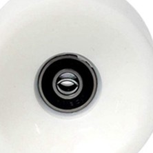 Qcuiil 4 Tekerlek Seti 70MM 78A Ofset Hub Katı Longboard Tekerlekler, Abec 9 Siyah Rulmanlı Pürüzsüz Longboarding Tekerlekler, Beyaz (Yurt Dışından)