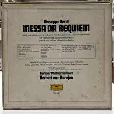 Giuseppe Verdi - Messa De Requiem By Herbert Von Karajan Box Set Lp - Plak