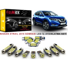 Femex Nissan Xtrail 2015 Sonrası Cam Tavanlı LED Iç Aydınlatma Ampul Seti Femex Parlak Beyaz