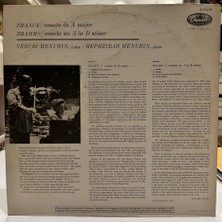 Franck, Brahms, Yehudi Menuhin, Hephzibah Menuhin - Sonata In A Major Sonata No. 3 In D Mınor, Op. 108 1959 Baskı Lp - Plak