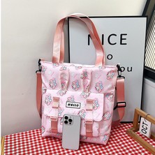 Xiaopeng Store Sanrio'nun Yeni Tek Omuz Çapraz Vücut Kanvas Çantası Öğrenci Sırt Çantası (Yurt Dışından)