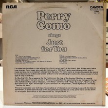 Perry Como - Perry Como Sings Just For You Lp - Plak