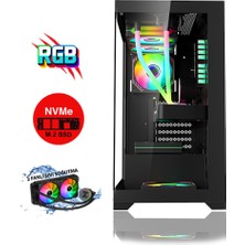 Zeiron Pegasus RTX80 Ryzen 7 5700X 32GB Ram 1 Tb M.2 Nvme 8gb RTX4060 Sıvı Soğutmalı Oyuncu Masaüstü Bilgisayar