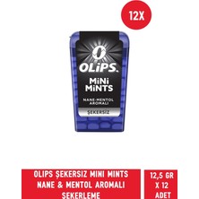 Olips Mini Mints Şekersiz Nane & Mentol Aromalı Şekerleme 12,5 gr - 12 Adet