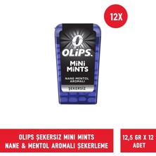 Olips Mini Mints Şekersiz Nane & Mentol Aromalı Şekerleme 12,5 gr - 12 Adet