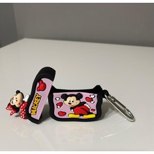 Iphone 1/2. Nesil Uyumlu Koruyucu Bluetooth Kulaklık Kılıfı  Mickey Mouse Figürlü