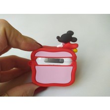 Iphone 1/2. Nesil Uyumlu Koruyucu Bluetooth Kulaklık Kılıfı  Minnie Mouse Figürlü