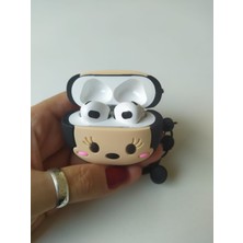 Iphone 1/2. Nesil Uyumlu Koruyucu Bluetooth Kulaklık Kılıfı  Minnie Mouse Figürlü