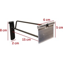 Manken İstanbul 15 cm Siyah Etiketli Tel Pano Kancası Raf Askısı
