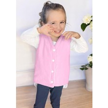 Joyous Mom & Kids Müslin Bebek Yelek Organik Müslin Çocuk Yelek Yenidoğan Yelek Kışlık Bebek ve Çocuk Yelek