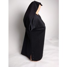 Yaşar Triko Kadın Lacivert Bisiklet Yaka Patlı Uzun Kollu Lastikli Yırtmaç Yanı Süs Düğme Iki Iplik Bluz