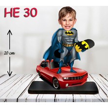 Özcan Tasarım Kişiye Özel Ahşap Biblo - Erkek Çocuk Karikatür Biblo - Kahraman 7