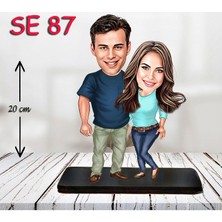 Özcan Tasarım Kişiye Özel Ahşap Biblo - Sevgili Çift Biblosu 5