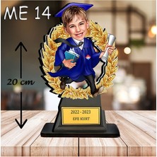 Özcan Tasarım Kişiye Özel Ahşap Biblo - Erkek Çocuk Karikatür Biblo - Mezun Biblo 2