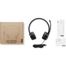 Lenovo USB Kablolu Stereo On-Ear Headset With Control Box 4XD1K18260