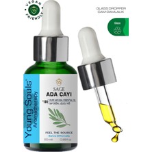 Young Souls Aromatherapy Sage Essential Oil Adaçayı Uçucu Yağ 20 ml