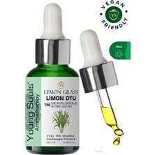 Young Souls Aromatherapy Lemongrass Essential Oil Limon Otu Uçucu Yağ 20 ml