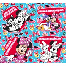 Disney Minnie - Çok Boya! Çıkartmalı Dev Boyama  Kitabı