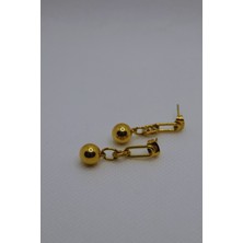 Ayışığı Xuping Gold Zincir Detaylı Küpe