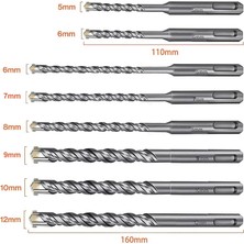 Cat DA03901 10 Parça Tungsten Karbür Sds-Plus Beton Matkap Uç Seti